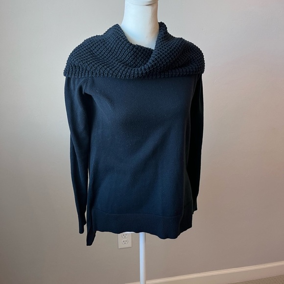 Michael Kors Navy Blue Cowl Neck Sweater